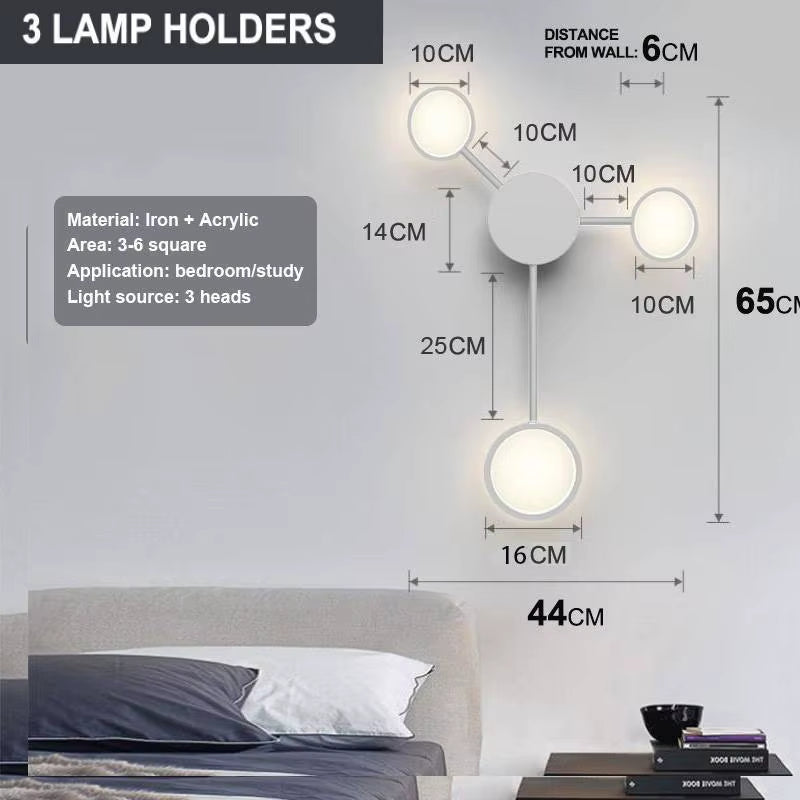 Lámpara LED geométrica: Aplique moderno de pared (42W)