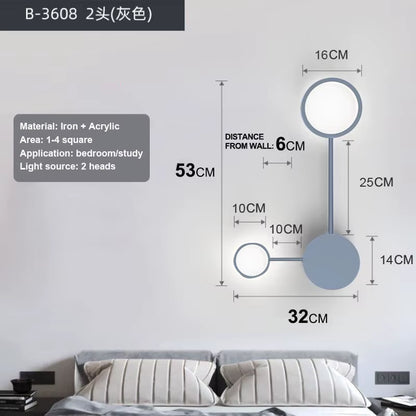 Lámpara LED geométrica: Aplique moderno de pared (42W)