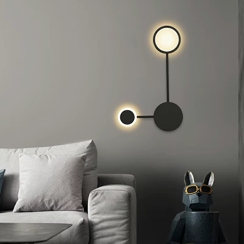 Lámpara LED geométrica: Aplique moderno de pared (42W)