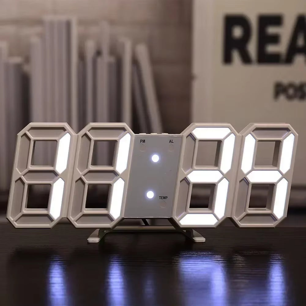 Reloj digital LED 3D: Estética moderna y luminosa para una gran decoración de cuarto