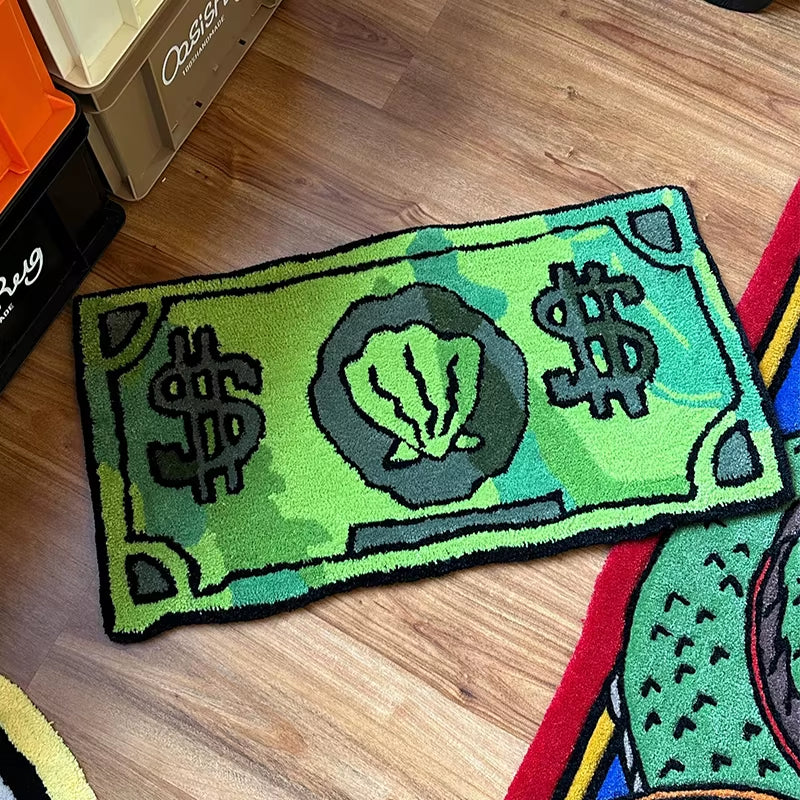 Alfombra billete afelpada