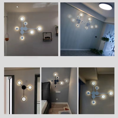 Lámpara LED geométrica: Aplique moderno de pared (42W)