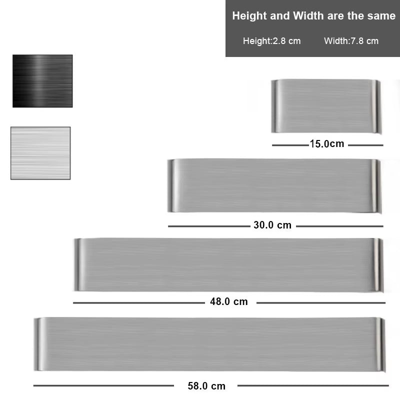 Lámpara LED de pared: Perfil minimalista en aluminio
