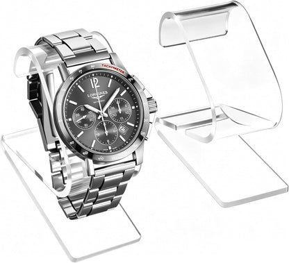Pack De 2 Expositor Relojes Transparente Acrílico Forma