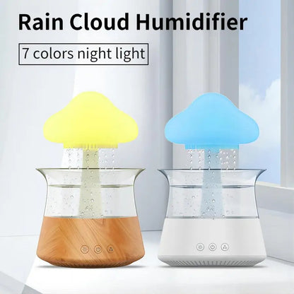 Humidificador ultrarelax para descansar y ambiente: Difusor con efecto de lluvia
