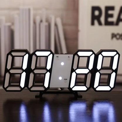 Reloj digital LED 3D: Estética moderna y luminosa para una gran decoración de cuarto