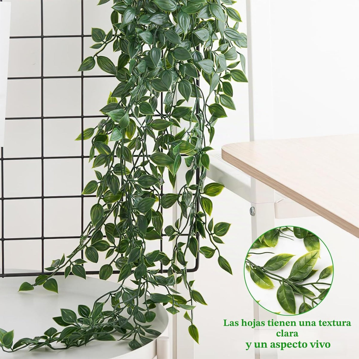 4 Piezas Plantas Artificiales Colgantes