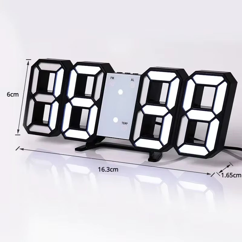 Reloj digital LED 3D: Estética moderna y luminosa para una gran decoración de cuarto
