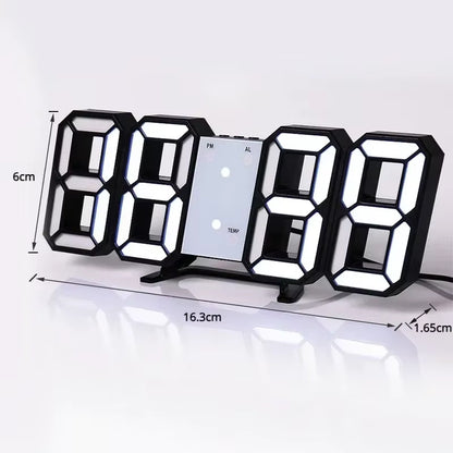 Reloj digital LED 3D: Estética moderna y luminosa para una gran decoración de cuarto