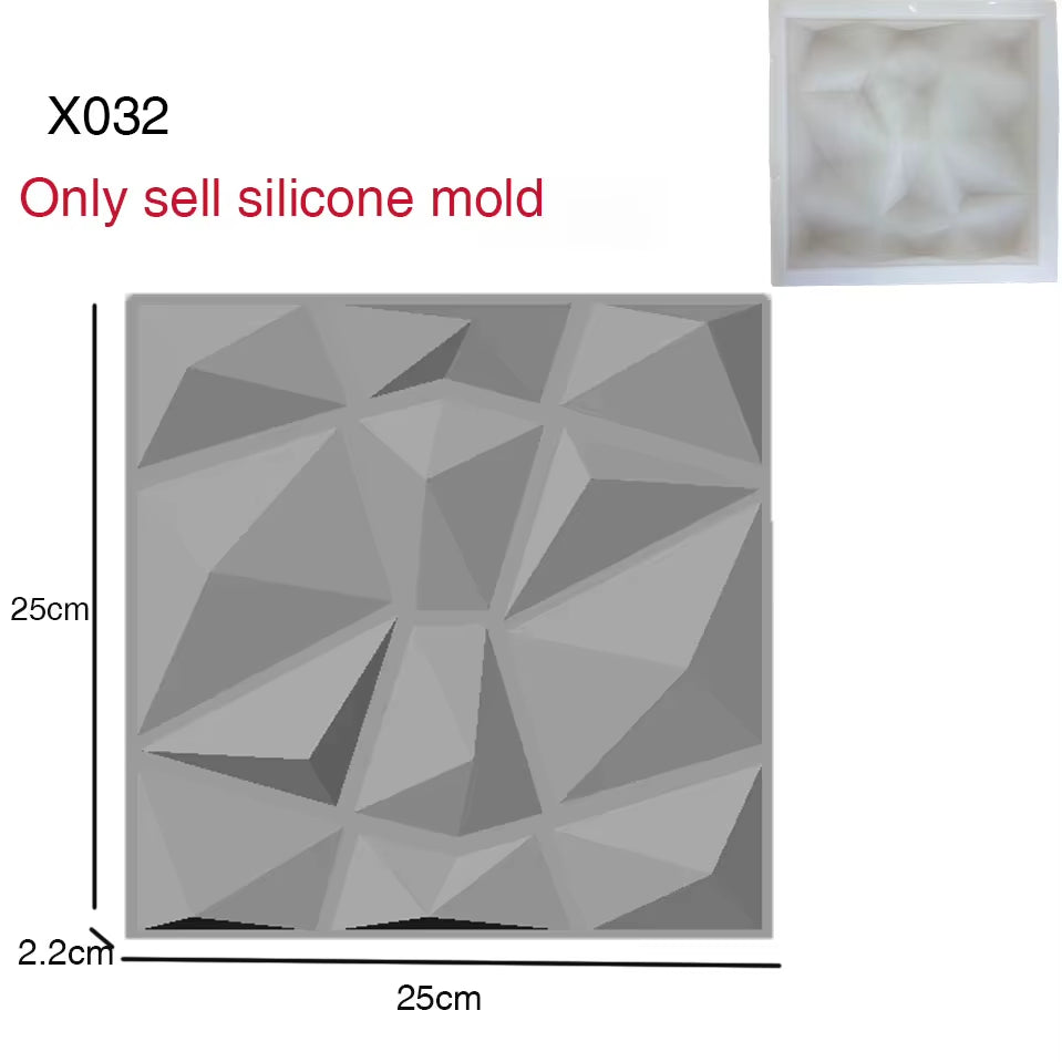 Moldes de silicona 3D para paneles de pared decorativos