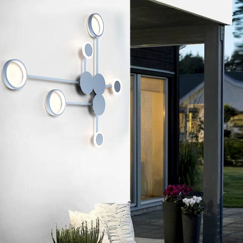 Lámpara LED geométrica: Aplique moderno de pared (42W)