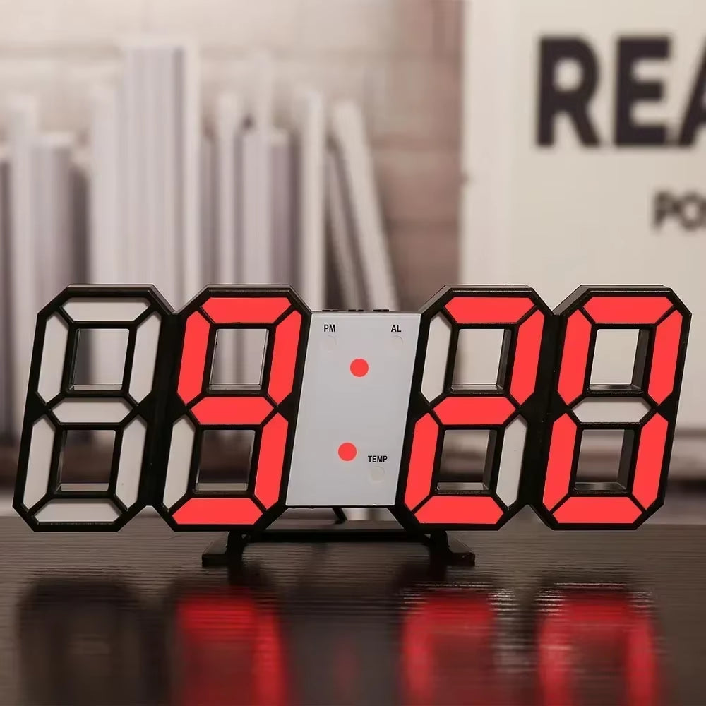 Reloj digital LED 3D: Estética moderna y luminosa para una gran decoración de cuarto