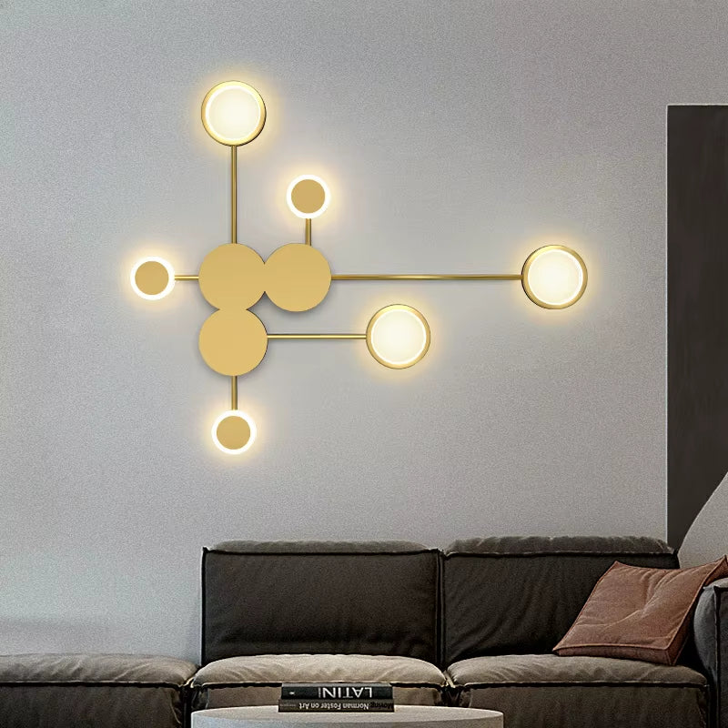 Lámpara LED geométrica: Aplique moderno de pared (42W)