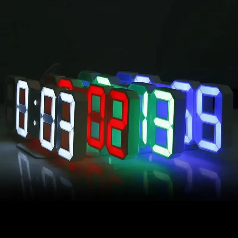 Reloj digital LED 3D: Estética moderna y luminosa para una gran decoración de cuarto