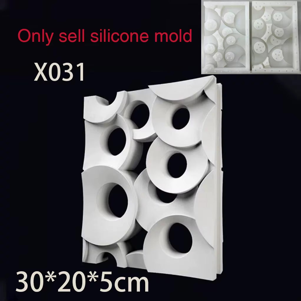 Moldes de silicona 3D para paneles de pared decorativos
