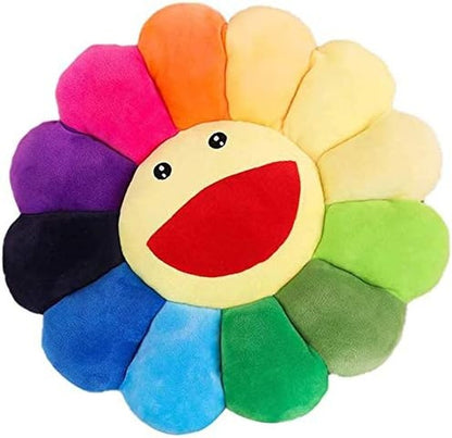 Cojín girasol de colores